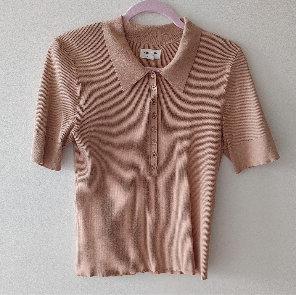 Hudson North short sleeve polo knit
